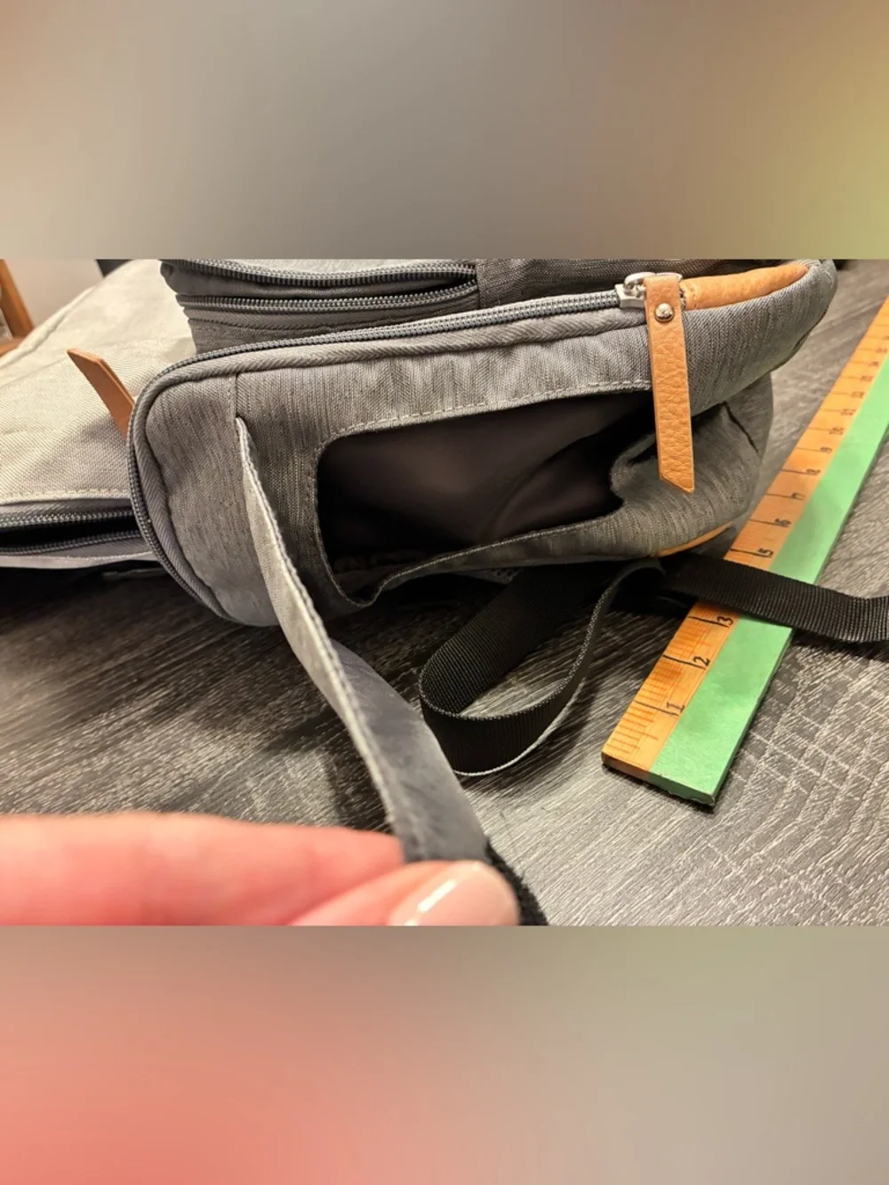 🍼 iPack Baby Diaper Bag Backpack Gray Insulated Pockets